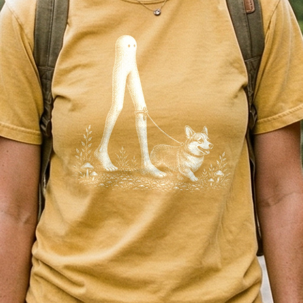 Fresno Nightcrawler Walking a Dog Cotton T-Shirt