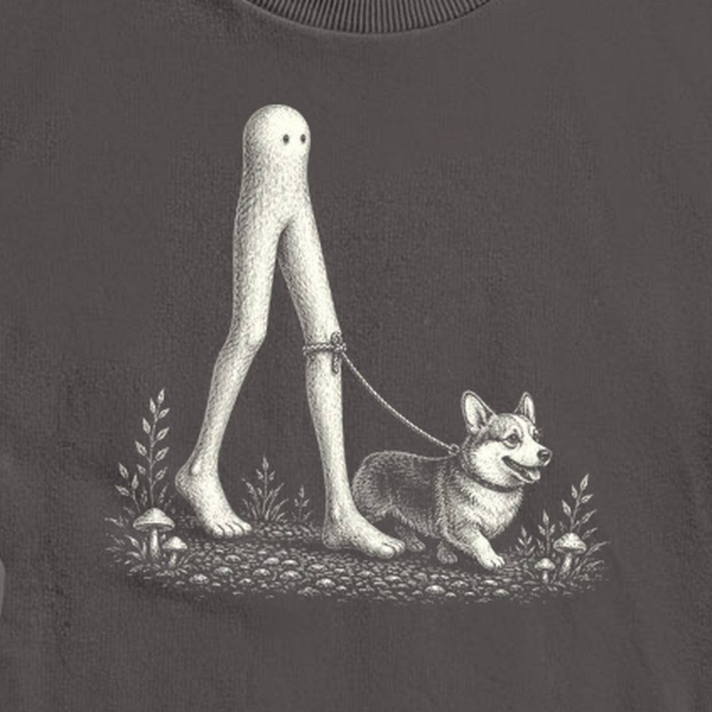 Fresno Nightcrawler Walking a Dog Crewneck Sweatshirt