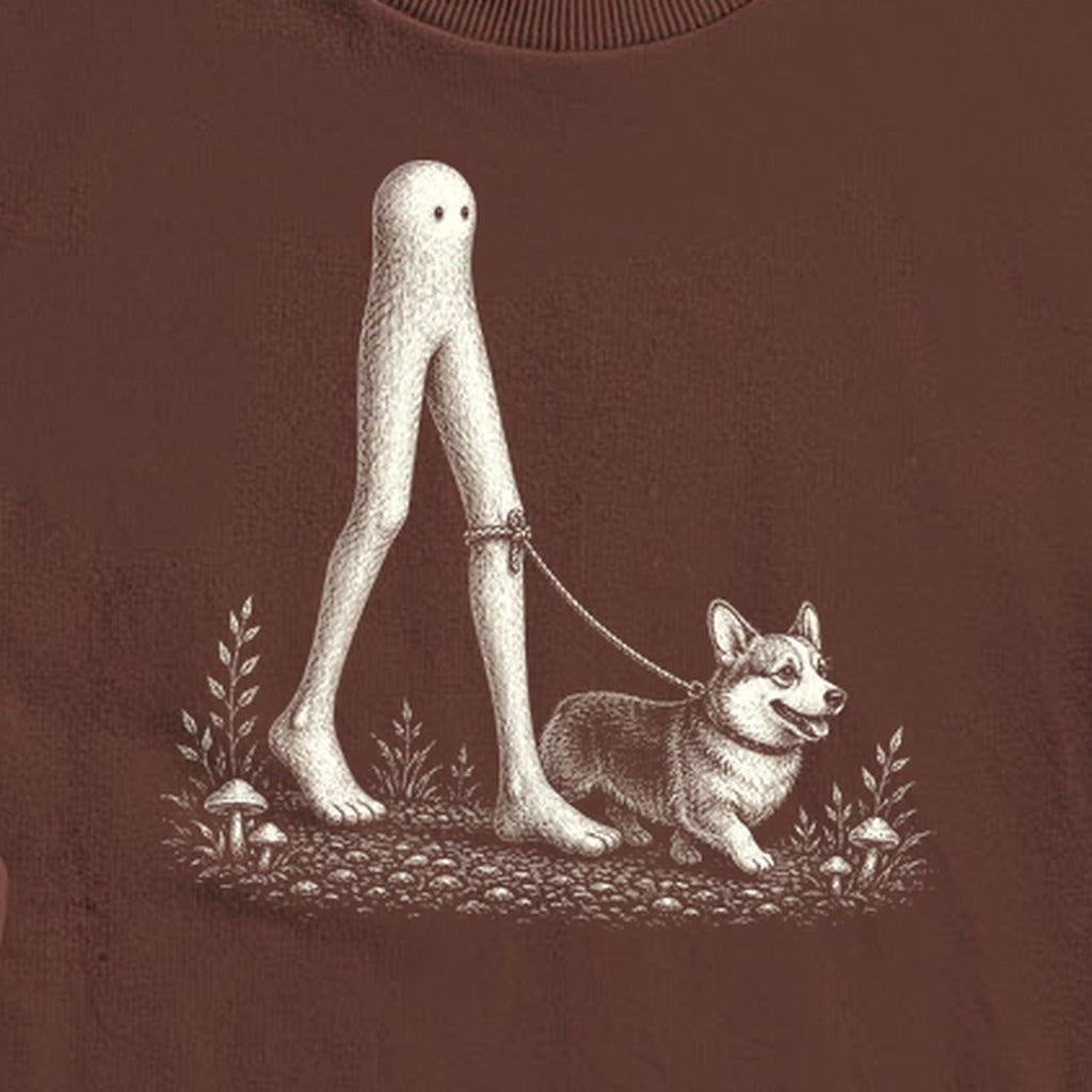 Fresno Nightcrawler Walking a Dog Crewneck Sweatshirt
