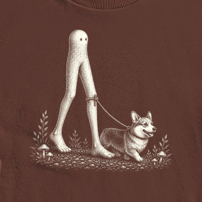 Fresno Nightcrawler Walking a Dog Crewneck Sweatshirt