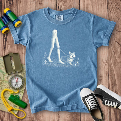 Fresno Nightcrawler Walking a Dog Kids Cotton T-Shirt
