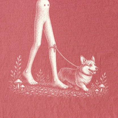 Fresno Nightcrawler Walking a Dog Kids Cotton T-Shirt