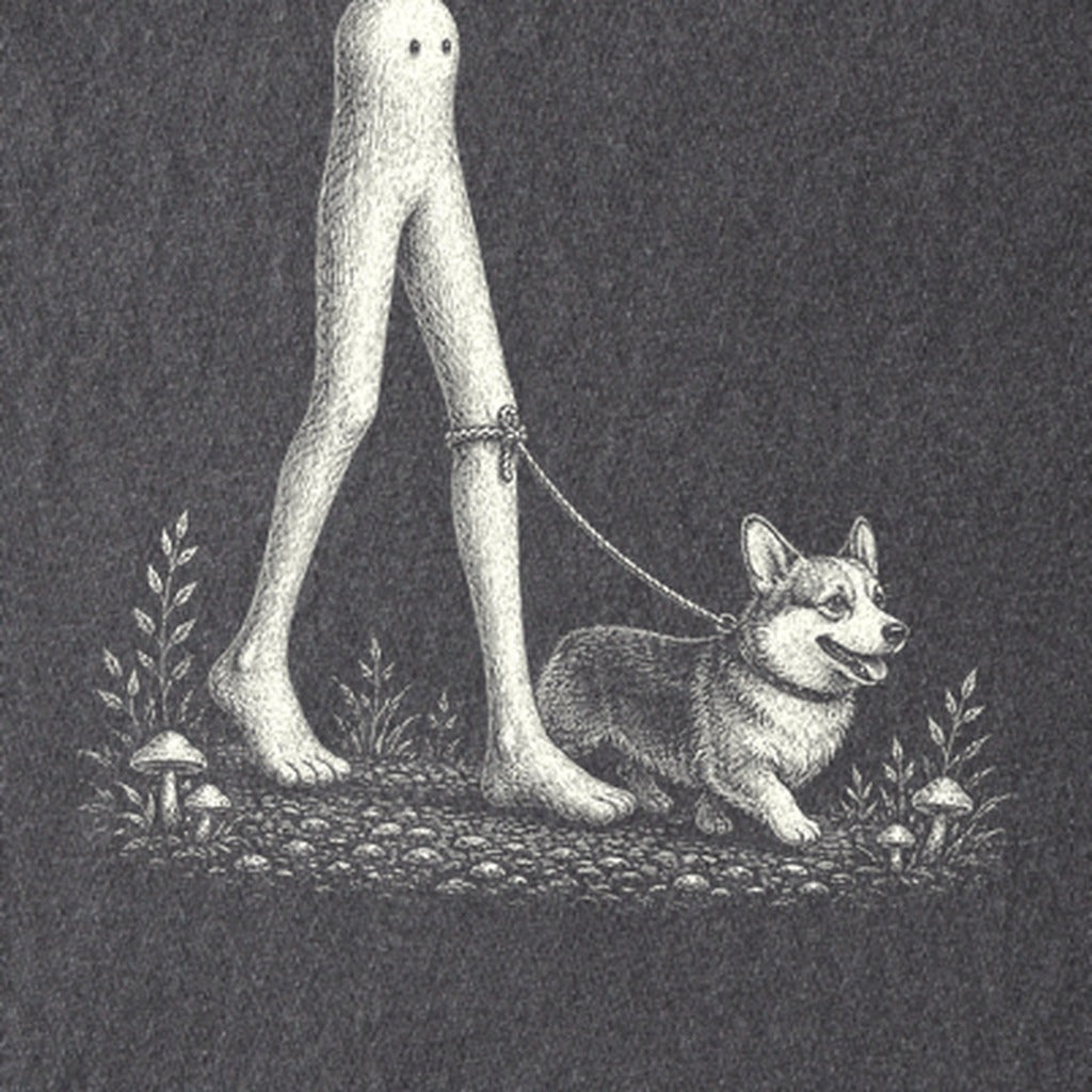 Fresno Nightcrawler Walking a Dog Kids Cotton T-Shirt