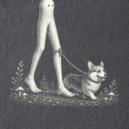 Fresno Nightcrawler Walking a Dog Kids Cotton T-Shirt