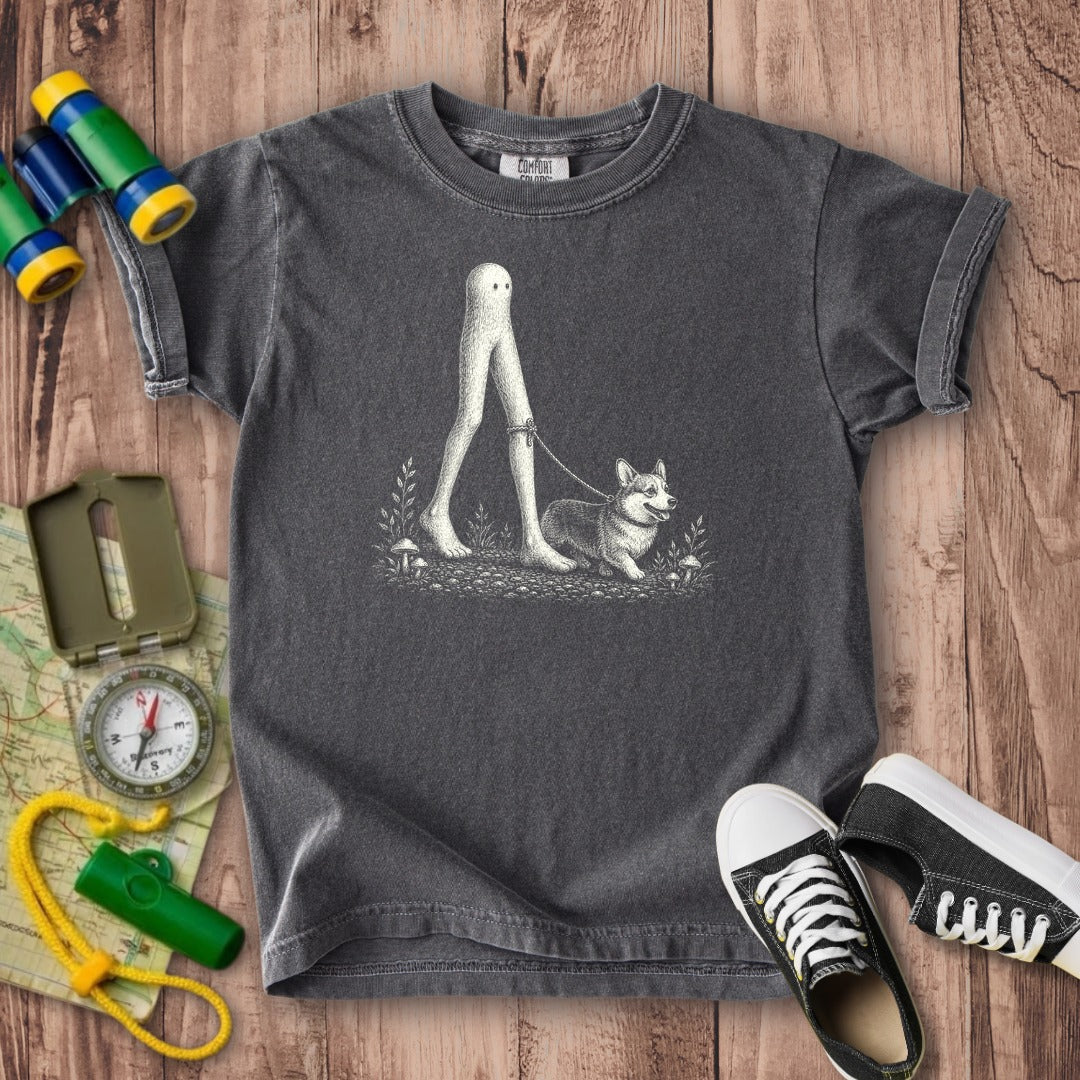 Fresno Nightcrawler Walking a Dog Kids Cotton T-Shirt