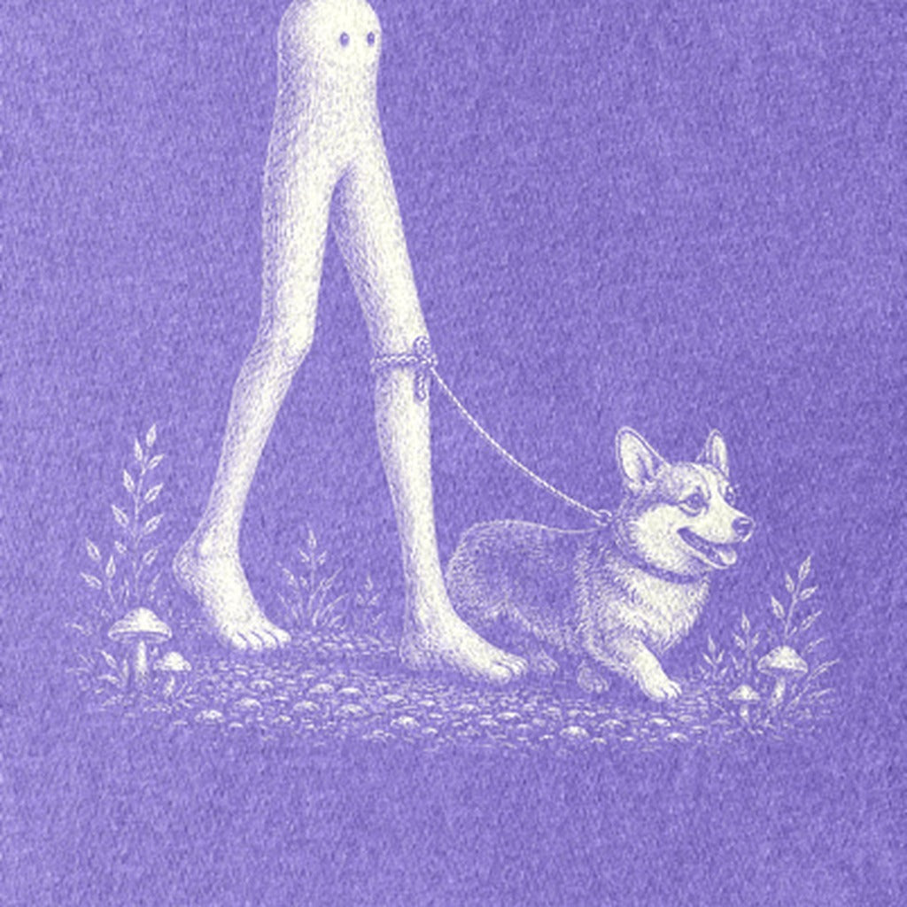Fresno Nightcrawler Walking a Dog Kids Cotton T-Shirt