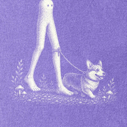 Fresno Nightcrawler Walking a Dog Kids Cotton T-Shirt