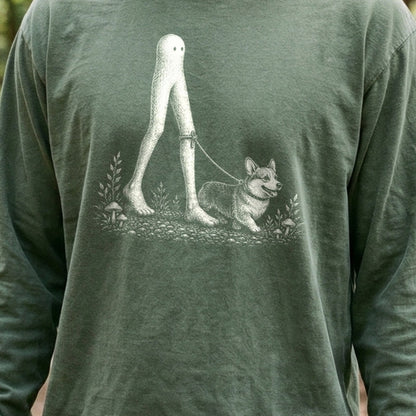 Fresno Nightcrawler Walking a Dog Premium Long Sleeve