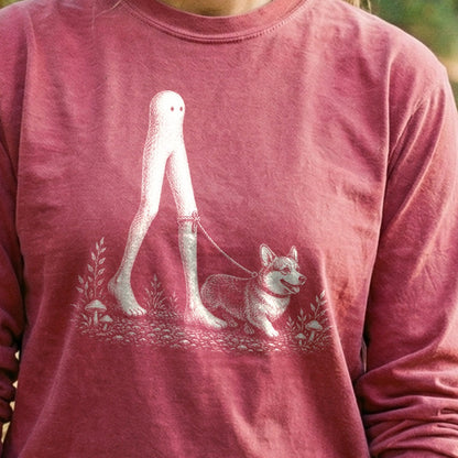Fresno Nightcrawler Walking a Dog Premium Long Sleeve