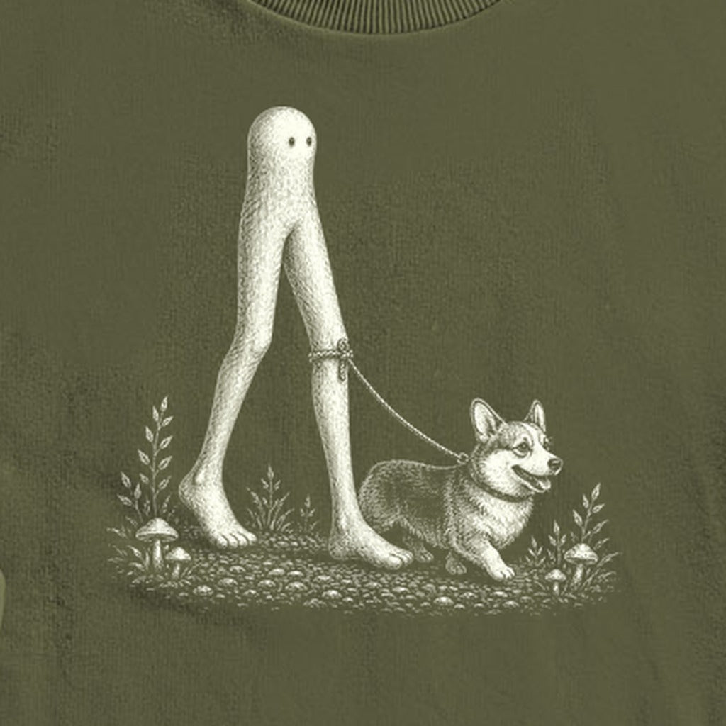 Fresno Nightcrawler Walking a Dog Crewneck Sweatshirt