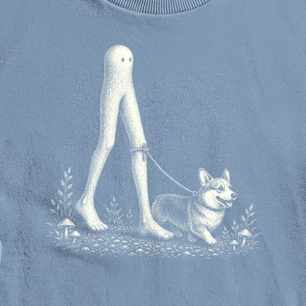 Fresno Nightcrawler Walking a Dog Crewneck Sweatshirt