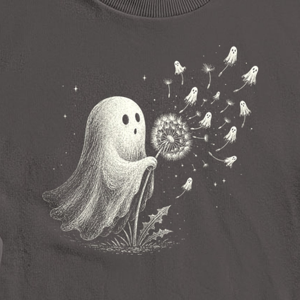 Ghost Dandelion Wish Crewneck Sweatshirt