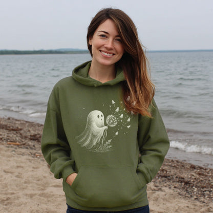 Ghost Dandelion Wish Hoodie