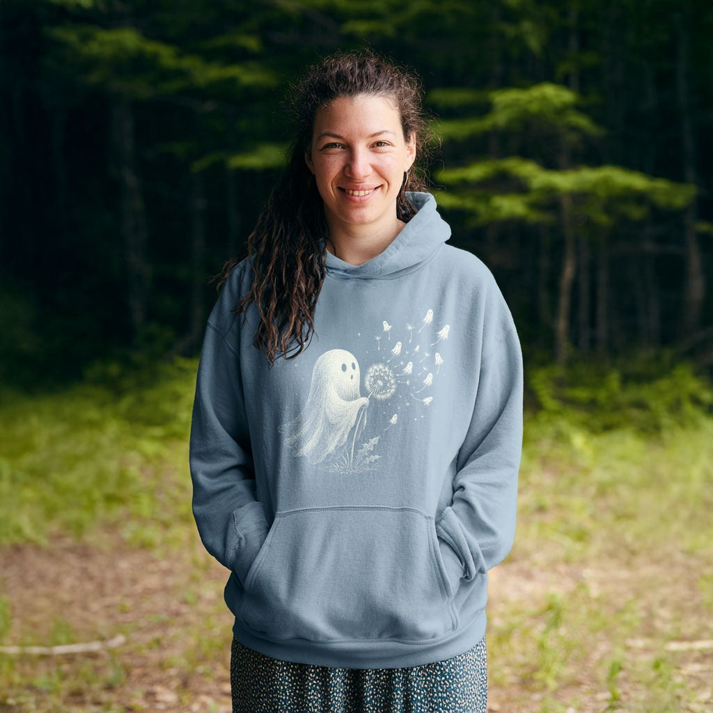Ghost Dandelion Wish Hoodie