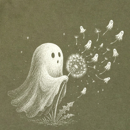 Ghost Dandelion Wish Premium Long Sleeve
