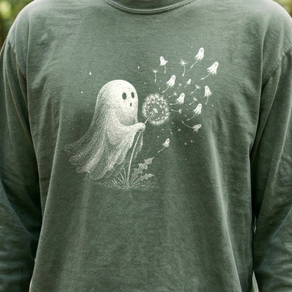 Ghost Dandelion Wish Premium Long Sleeve