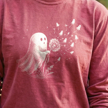 Ghost Dandelion Wish Premium Long Sleeve