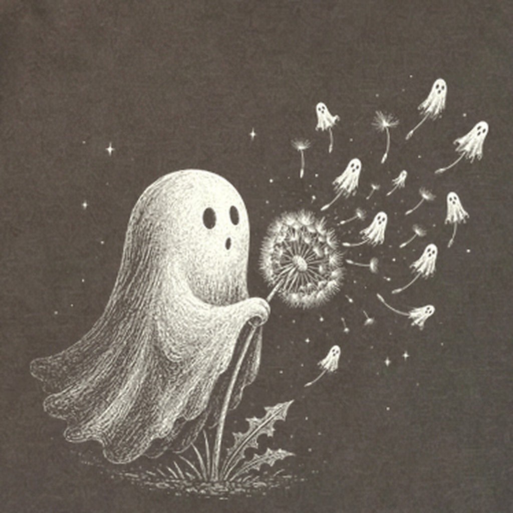 Ghost Dandelion Wish Premium Long Sleeve