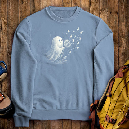 Ghost Dandelion Wish Crewneck Sweatshirt
