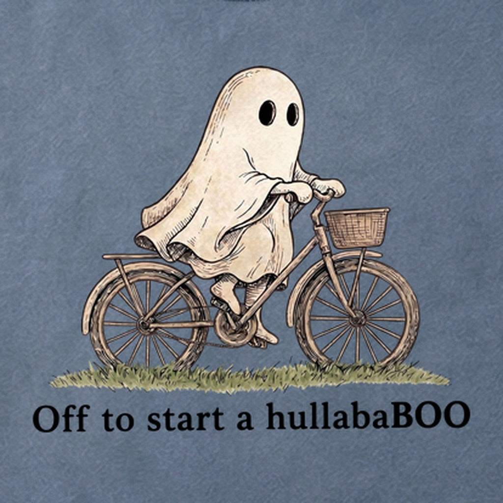 Ghost Riding a Bike Hullababoo Cotton T-Shirt