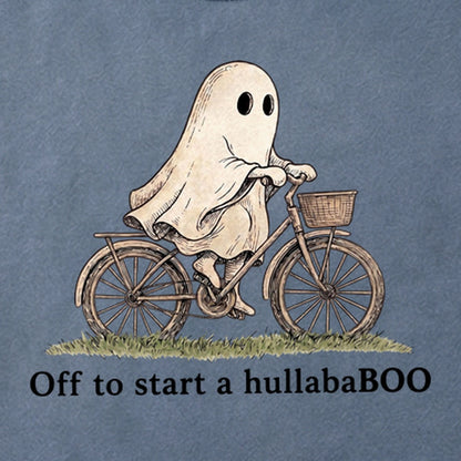 Ghost Riding a Bike Hullababoo Cotton T-Shirt
