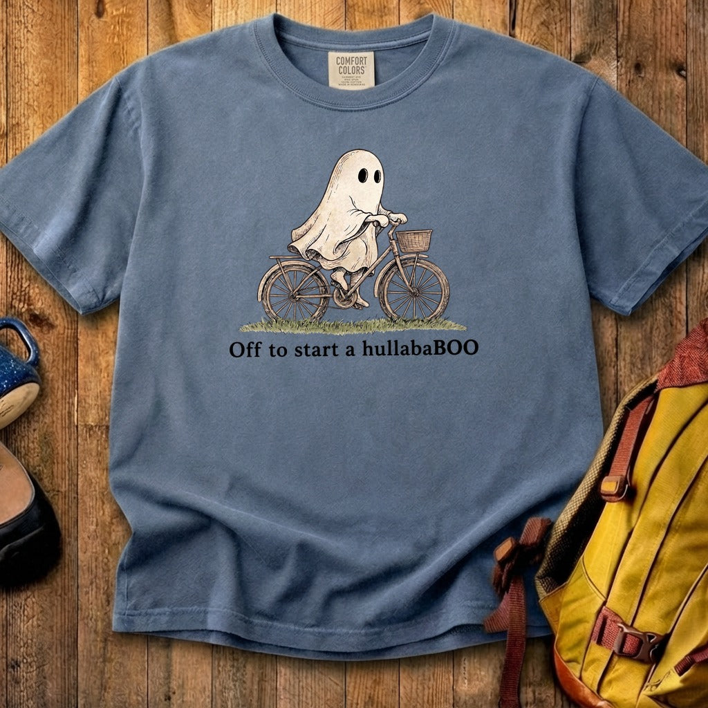 Ghost Riding a Bike Hullababoo Cotton T-Shirt
