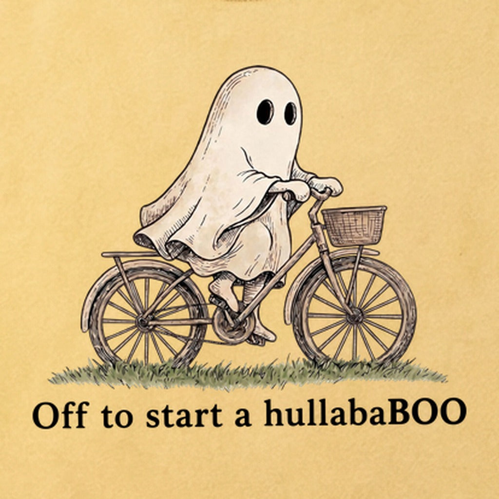 Ghost Riding a Bike Hullababoo Cotton T-Shirt