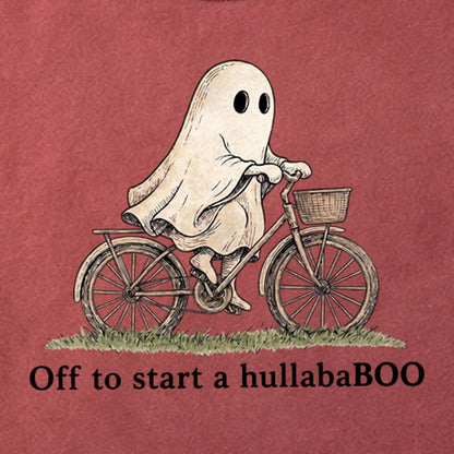 Ghost Riding a Bike Hullababoo Cotton T-Shirt