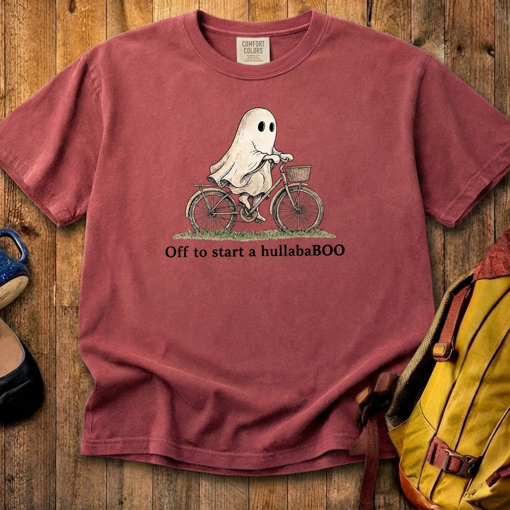 Ghost Riding a Bike Hullababoo Cotton T-Shirt