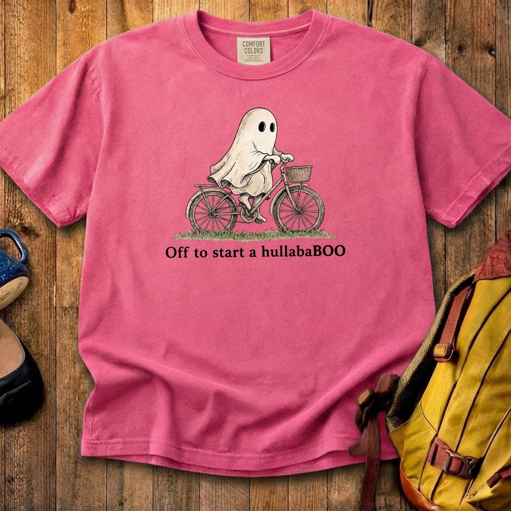 Ghost Riding a Bike Hullababoo Cotton T-Shirt