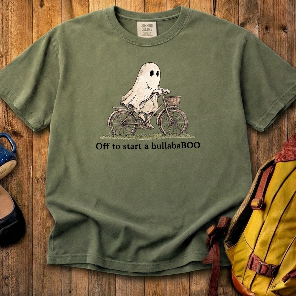 Ghost Riding a Bike Hullababoo Cotton T-Shirt