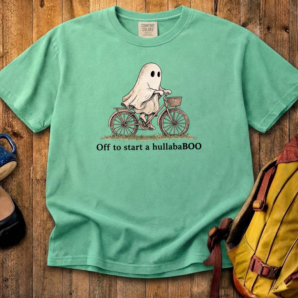 Ghost Riding a Bike Hullababoo Cotton T-Shirt