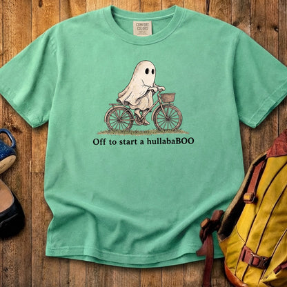 Ghost Riding a Bike Hullababoo Cotton T-Shirt