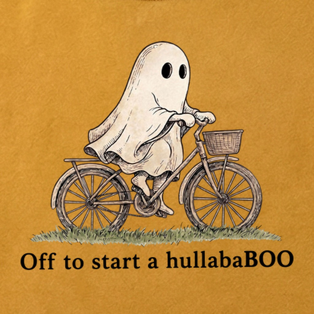 Ghost Riding a Bike Hullababoo Cotton T-Shirt