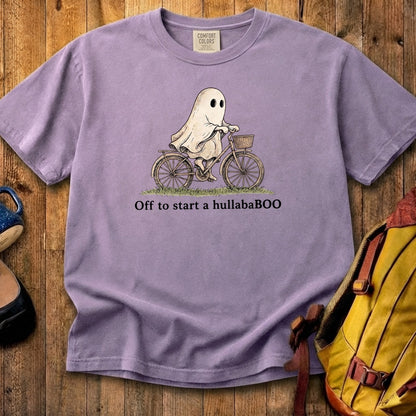 Ghost Riding a Bike Hullababoo Cotton T-Shirt