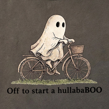 Ghost Riding a Bike Hullababoo Cotton T-Shirt