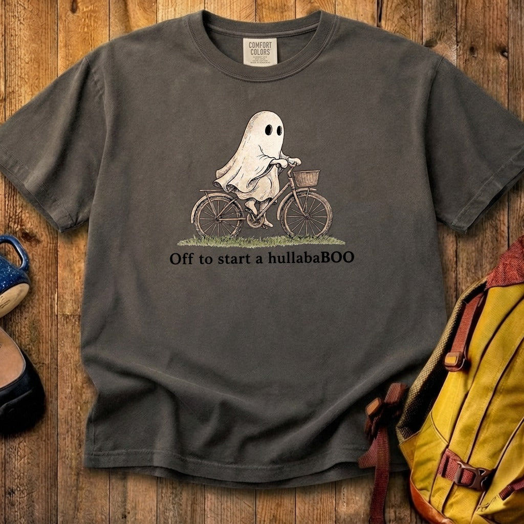 Ghost Riding a Bike Hullababoo Cotton T-Shirt