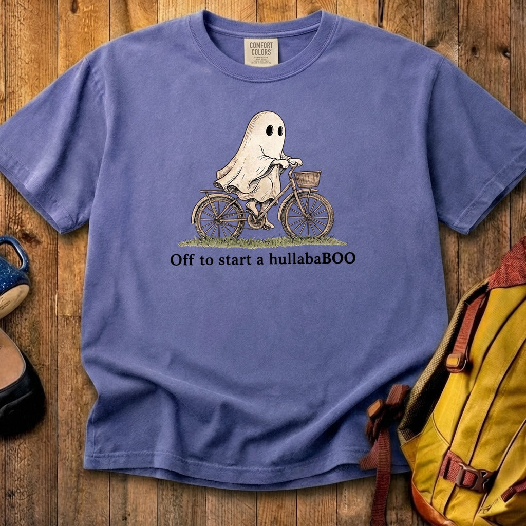 Ghost Riding a Bike Hullababoo Cotton T-Shirt