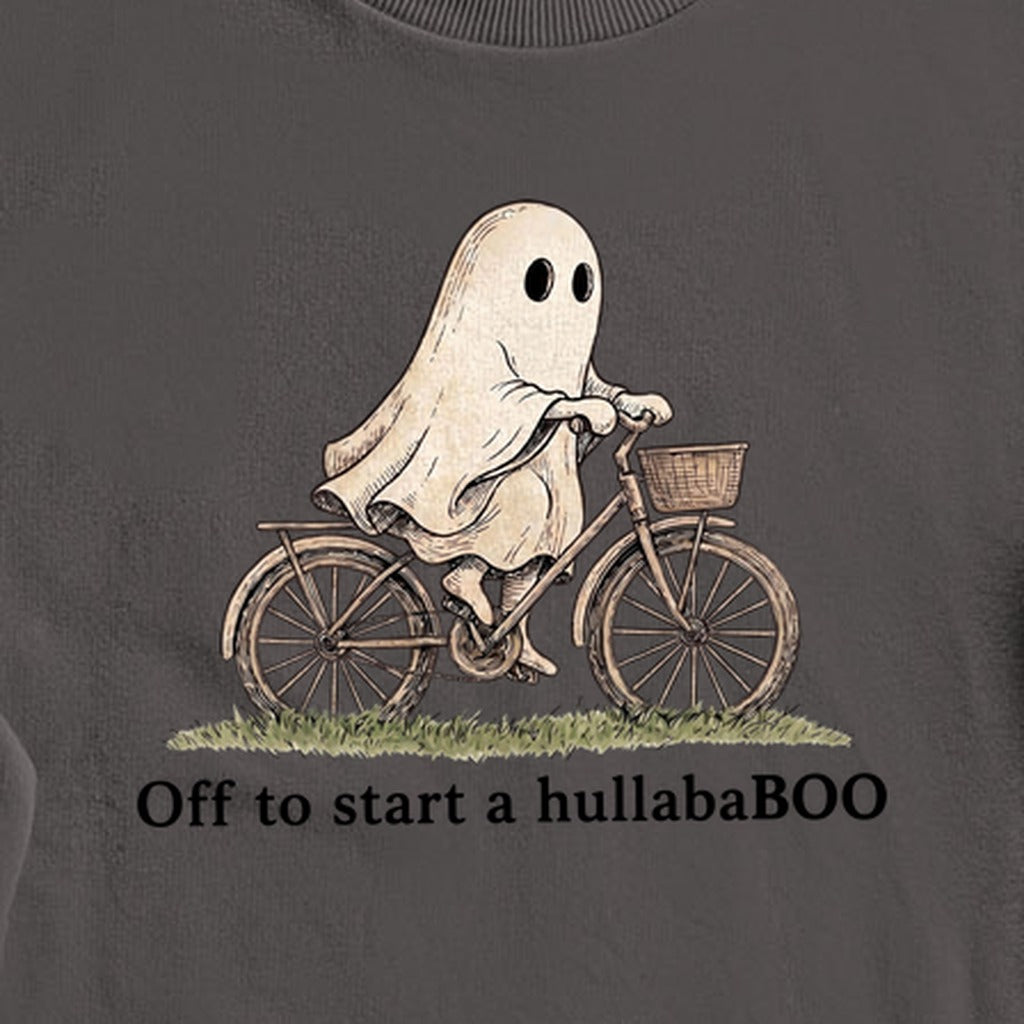 Ghost Riding a Bike Hullababoo Crewneck Sweatshirt