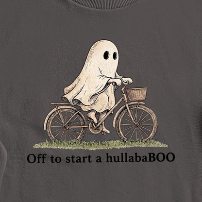 Ghost Riding a Bike Hullababoo Crewneck Sweatshirt