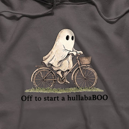 Ghost Riding a Bike Hullababoo Hoodie