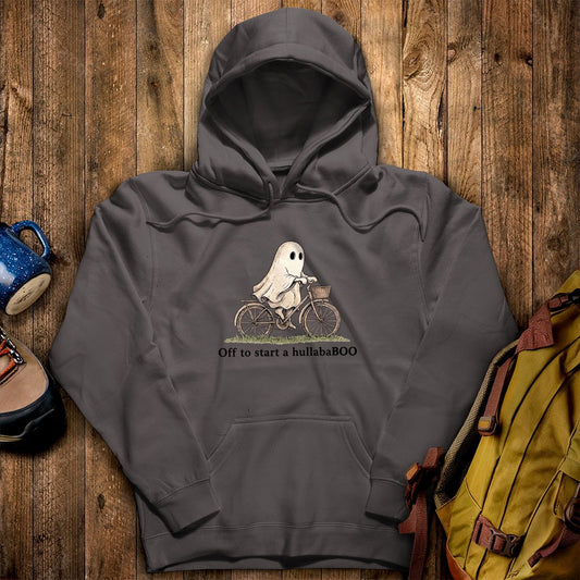 Ghost Riding a Bike Hullababoo Hoodie