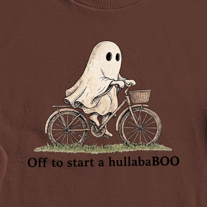 Ghost Riding a Bike Hullababoo Crewneck Sweatshirt