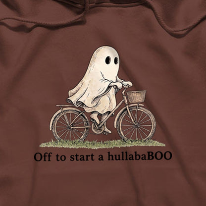 Ghost Riding a Bike Hullababoo Hoodie
