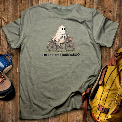 Ghost Riding a Bike Hullababoo T-Shirt