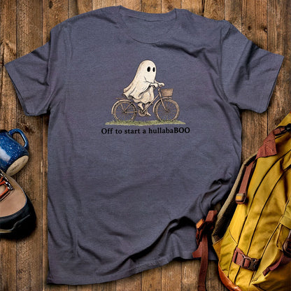 Ghost Riding a Bike Hullababoo T-Shirt