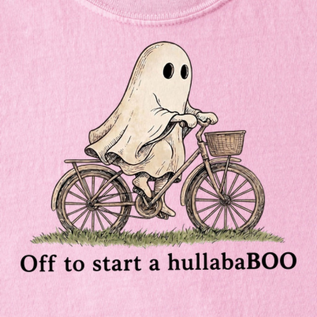 Ghost Riding a Bike Hullababoo Kids Cotton T-Shirt