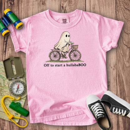 Ghost Riding a Bike Hullababoo Kids Cotton T-Shirt