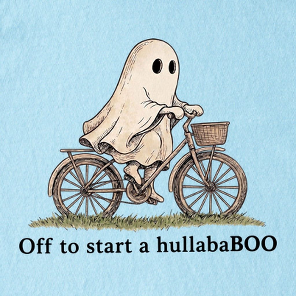 Ghost Riding a Bike Hullababoo Kids Cotton T-Shirt
