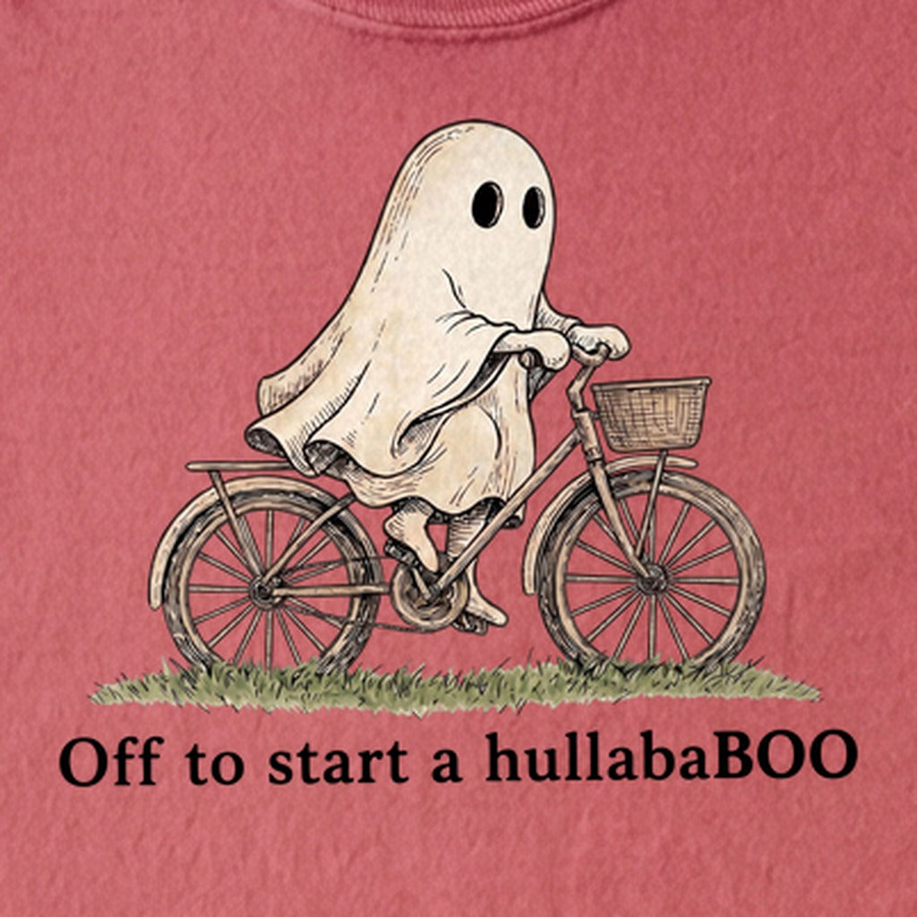 Ghost Riding a Bike Hullababoo Kids Cotton T-Shirt